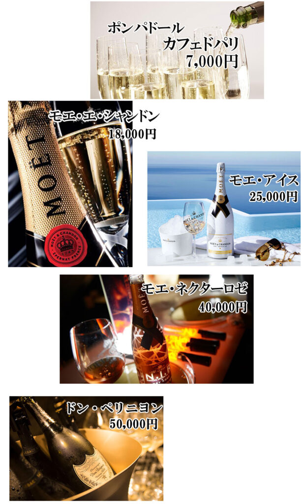 スナックSILKシャンパン価格